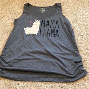 Cute Mama Llama maternity tank top!